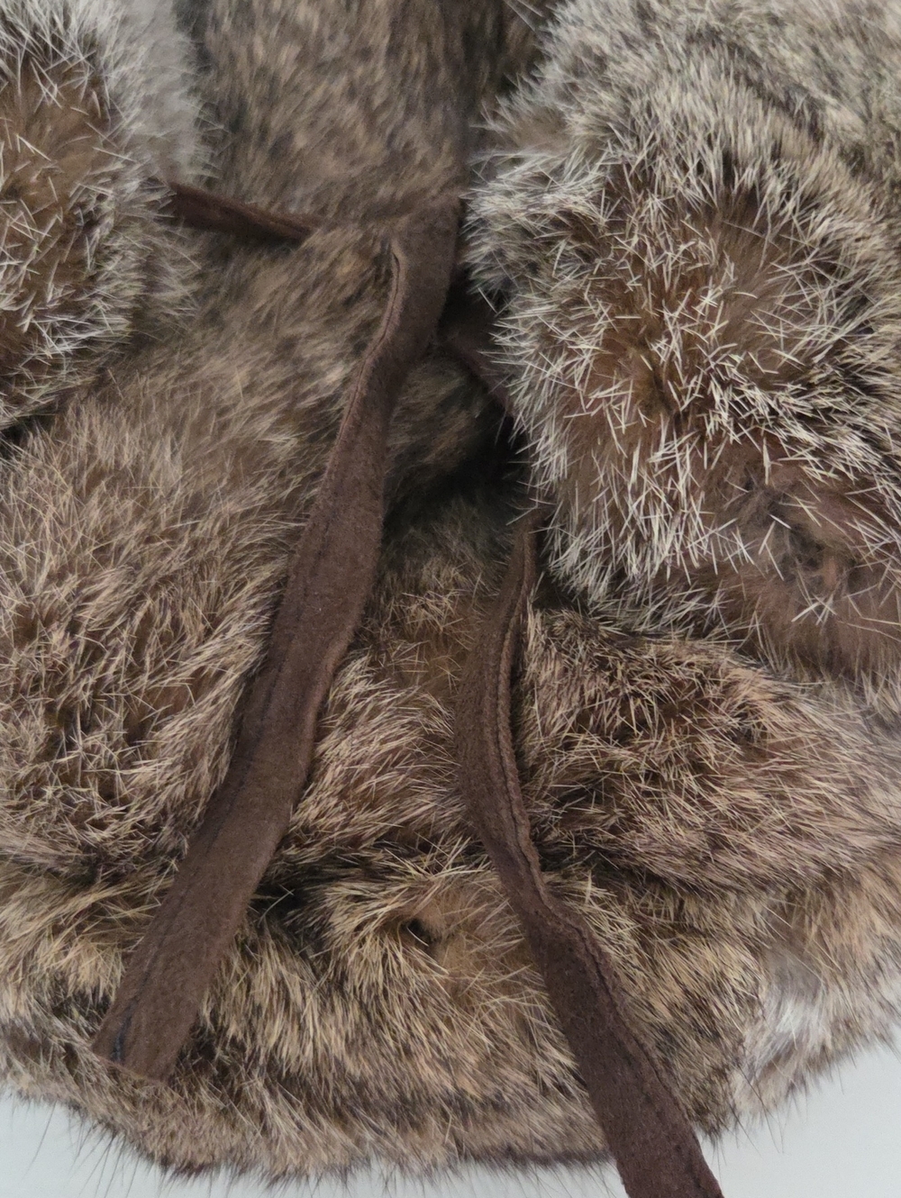 Brown Rabbit Fur  Hat - Picture 7 of 10